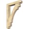 Ekena Millwork Merced Craftsman Rough Sawn Bracket w/ Offset Brace, Douglas Fir, 6"W x 32"D x 44"H BKT0604X32X44MRC04RDF - alternate 1